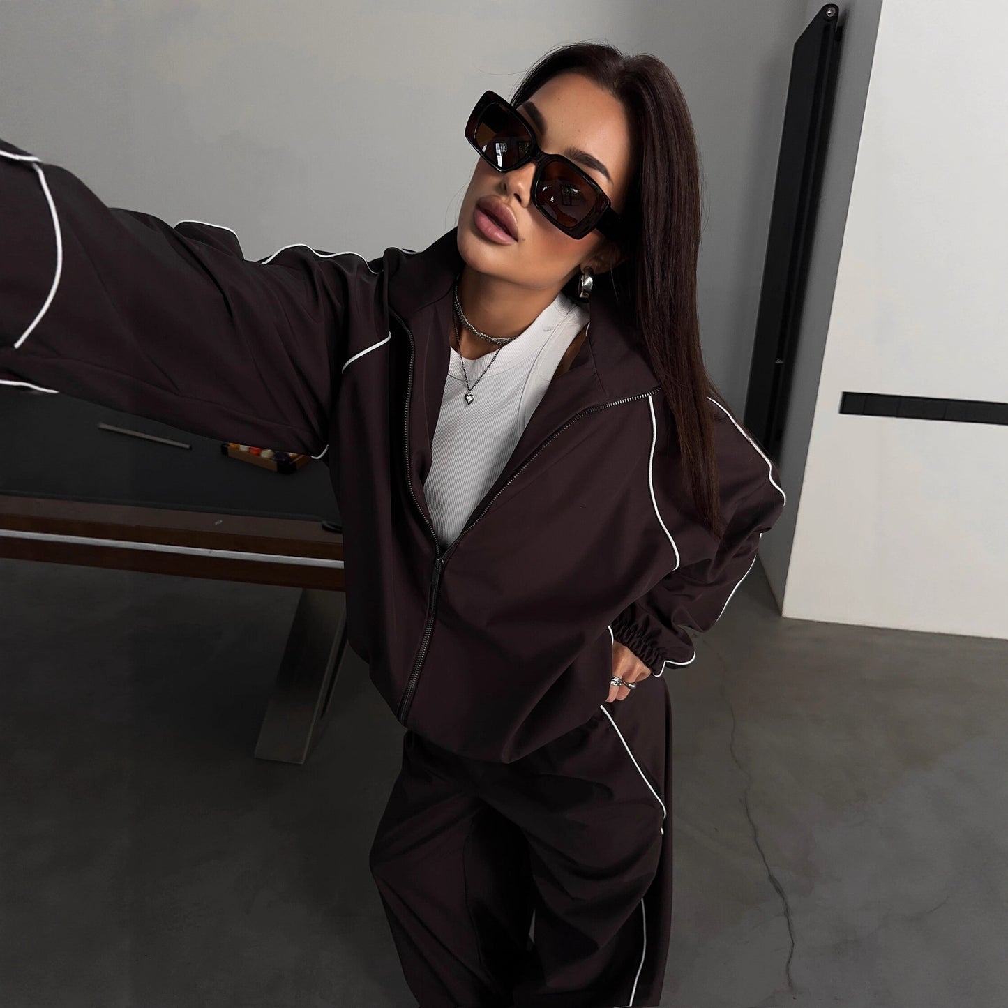 Damen Sportjacke mit eleganten Akzenten Stalluxe
