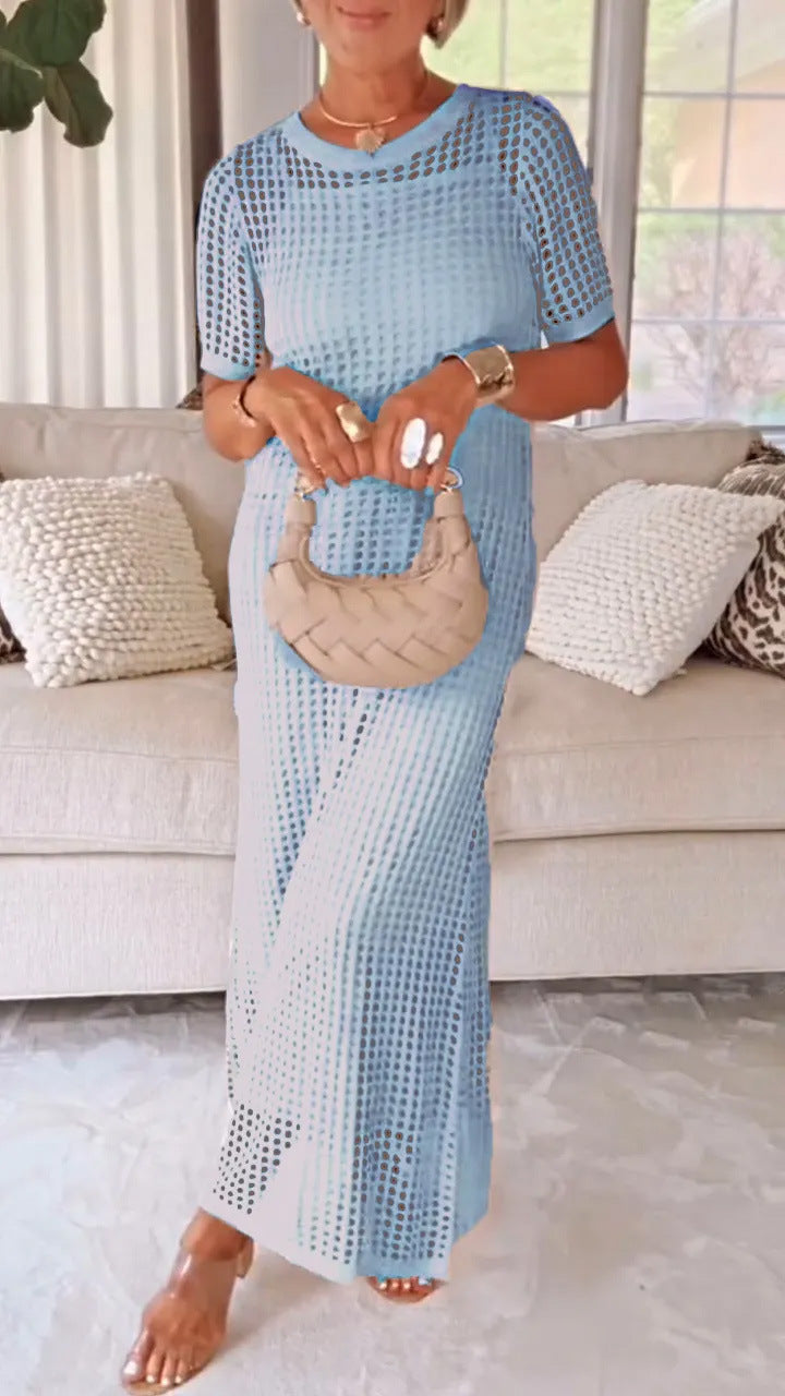 Women's Elegant Mesh Maxi Dress Stalluxe