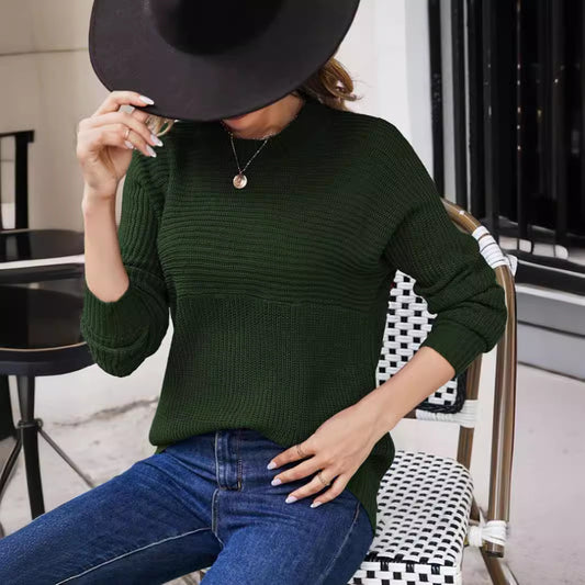 Damen Grobstrick Pullover mit lässigem Schnitt und atmungsaktiver Textur Stalluxe