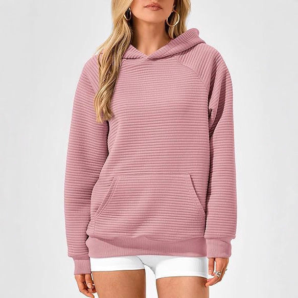 Damen lässiger Kapuzenpullover mit strukturiertem Stoff Stalluxe