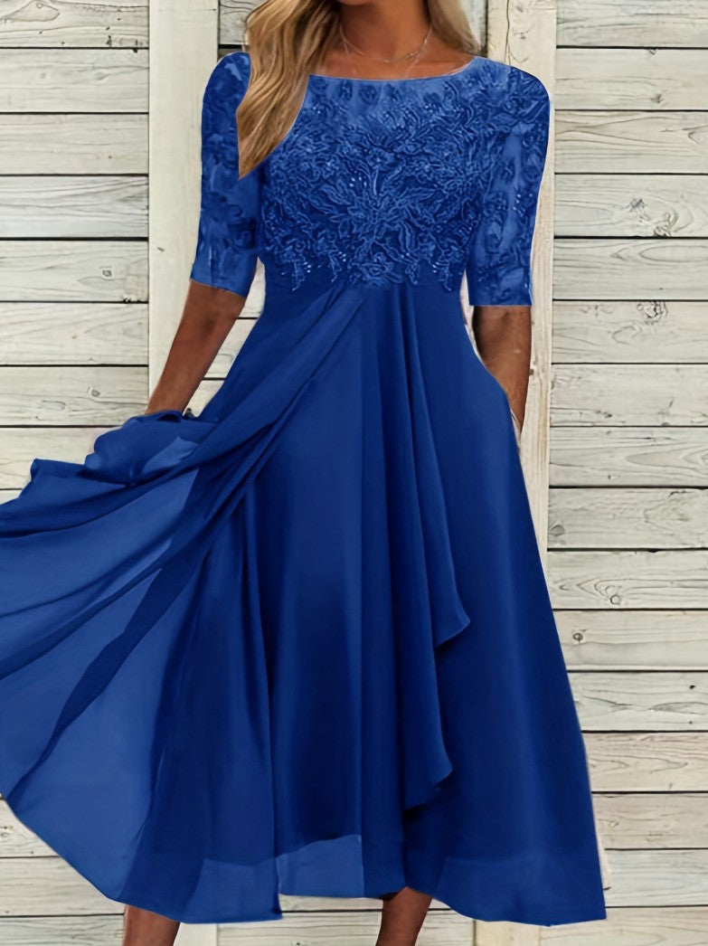 Damen Elegantes Hochzeitskleid mit exquisiter Spitzenverzierung Stalluxe