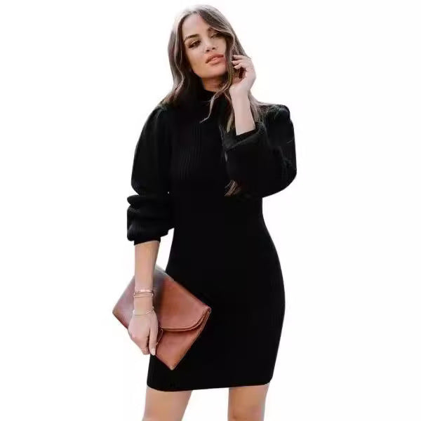 Damen Strickkleid im modernen Rippdesign Stalluxe