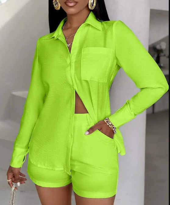 Damen modischer Blazer und Shorts Set Stalluxe