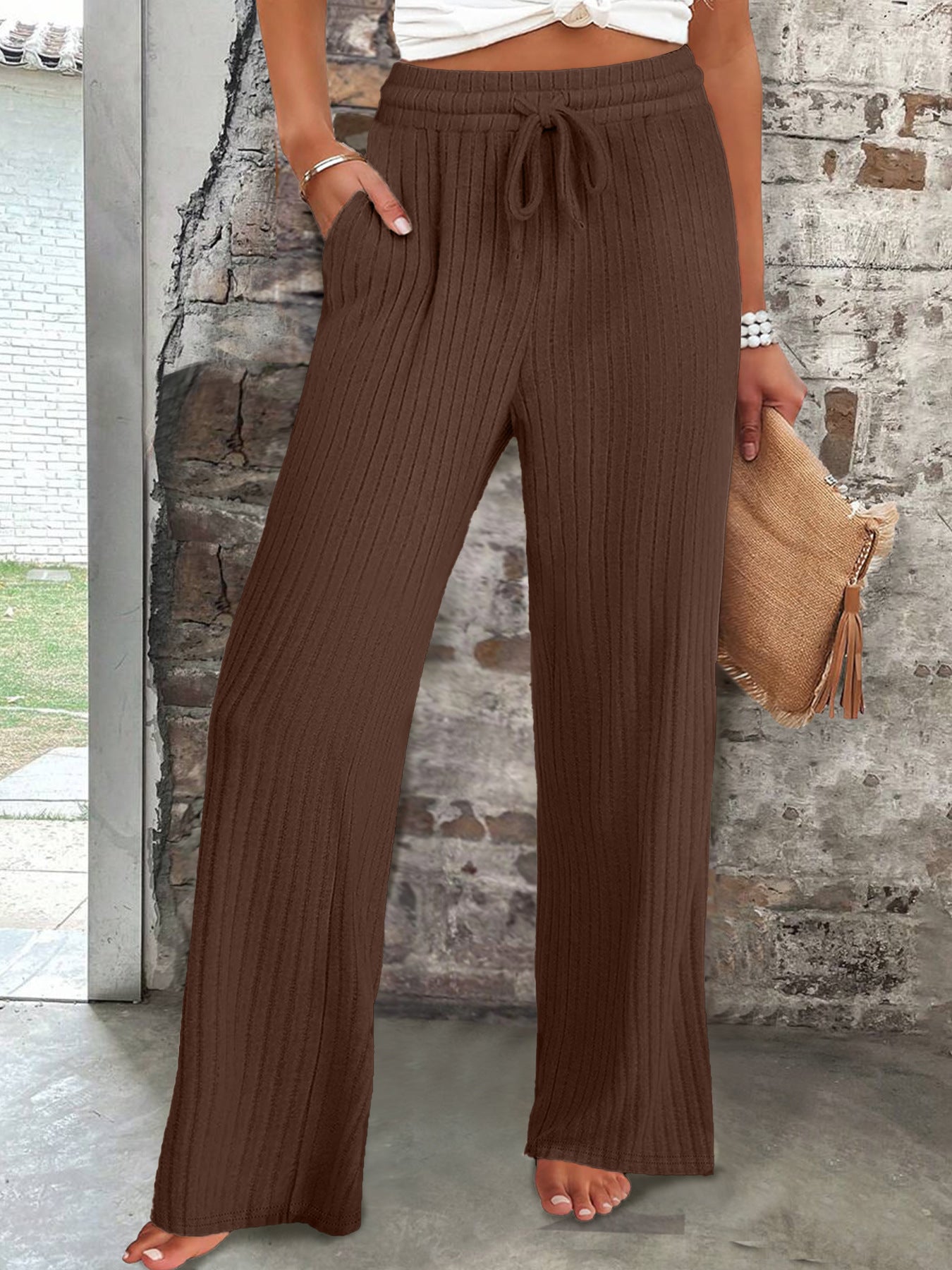 Damen entspannte Strickhose Stalluxe