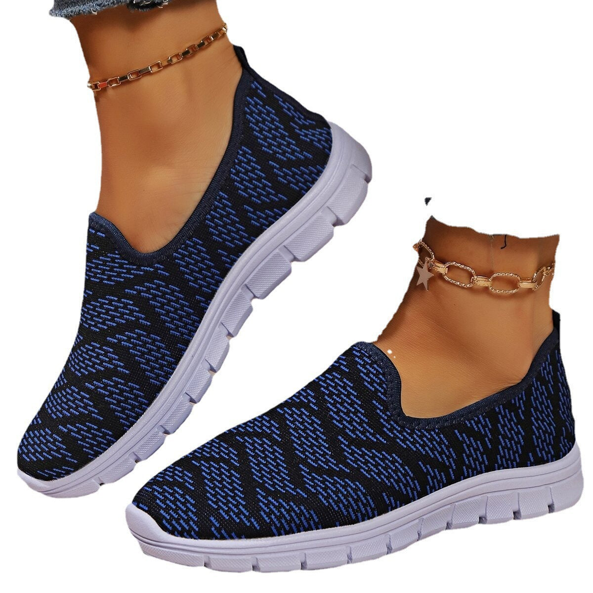 Damen Atmungsaktive Slip-On Sneaker mit flexiblem Sohlenprofil Stalluxe