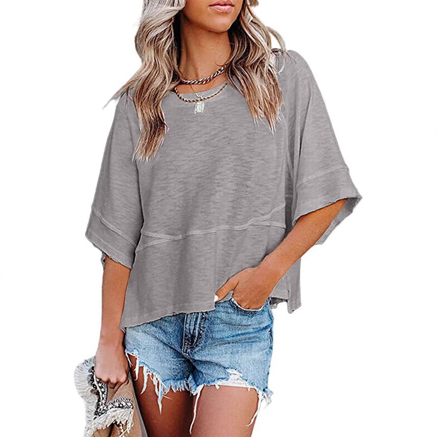 Women's Quarter-Sleeve Boxy Top Stalluxe