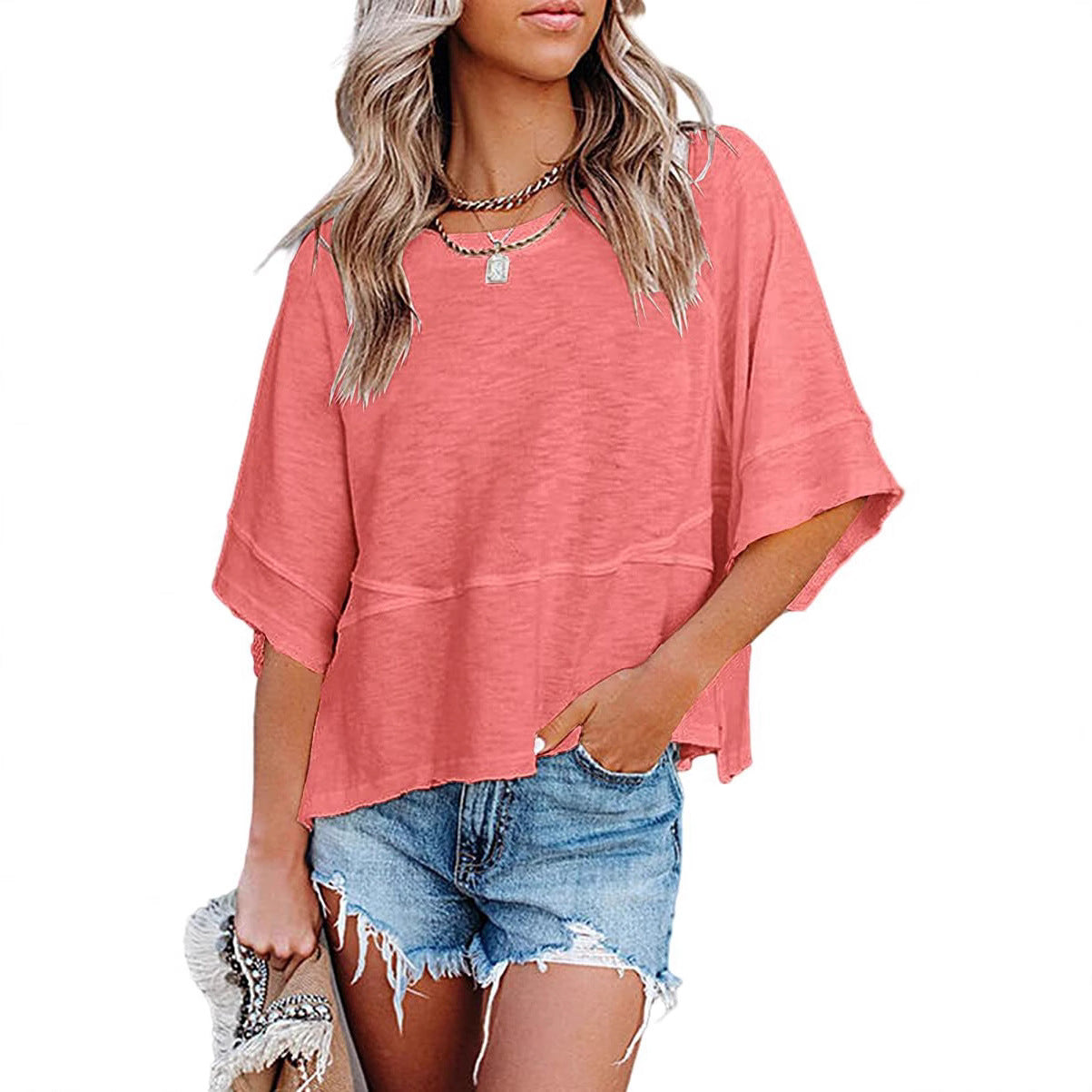 Women's Quarter-Sleeve Boxy Top Stalluxe
