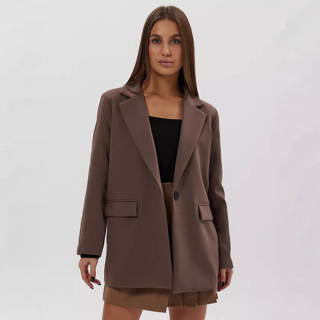 Damen eleganter, lässiger Blazer mit angesagtem Oversized-Schnitt Stalluxe
