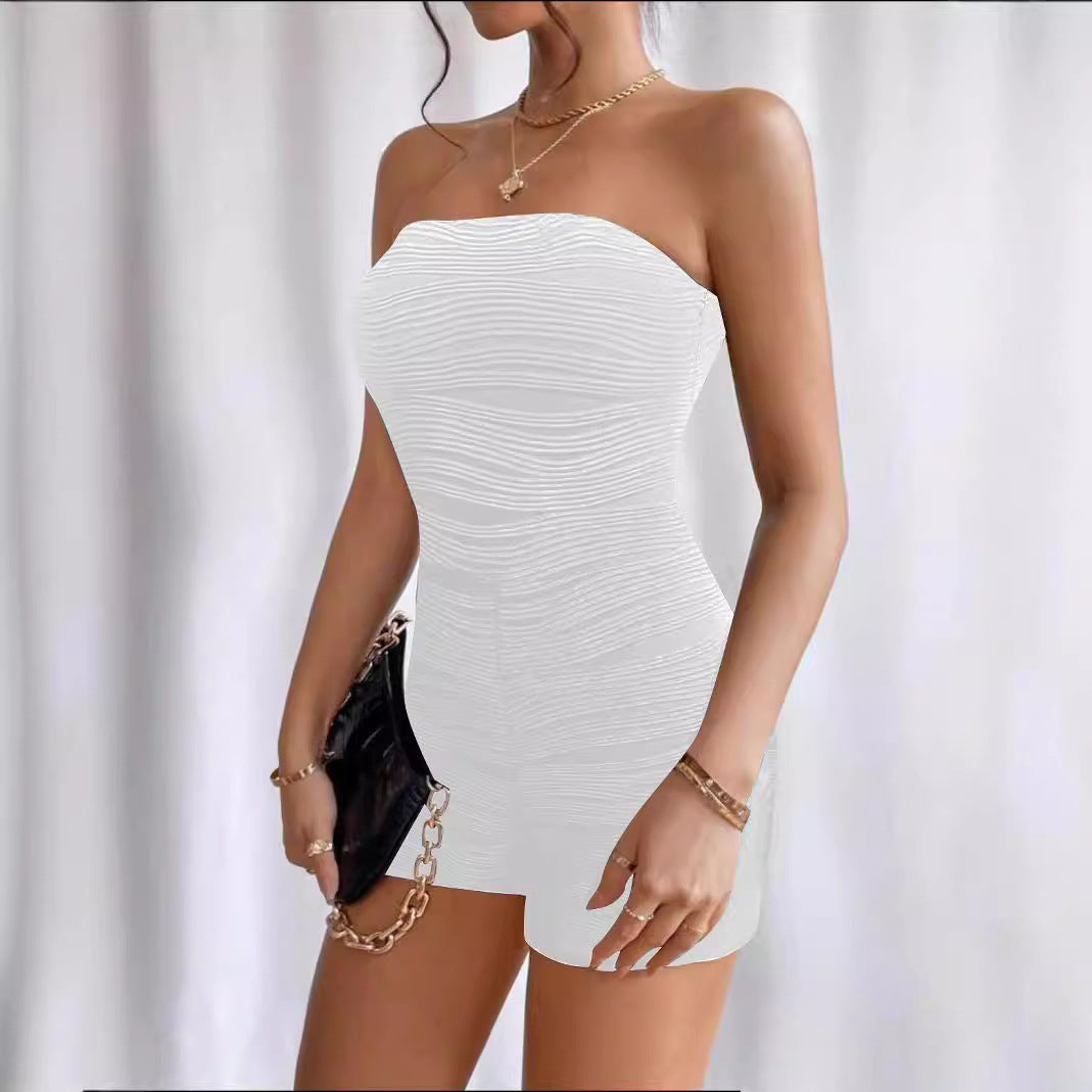 Damen Trägershirt mit Raffung und figurbetontem Schnitt Stalluxe