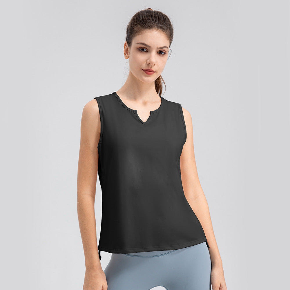 Damen Sportliches Kurzarmshirt mit modischem V-Ausschnitt und atmungsaktiven Materialien Stalluxe