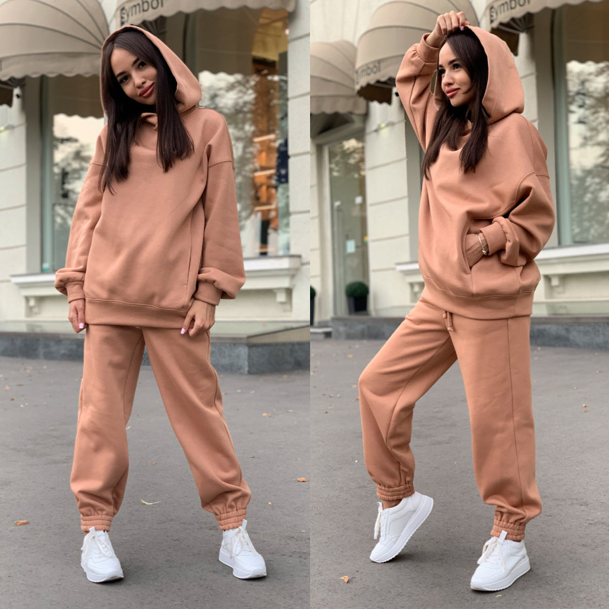 Women's Cozy Hooded Sweatpants Set Stalluxe