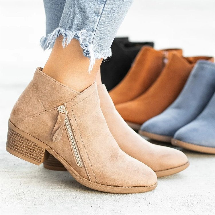 Damen Ankle Boots aus hochwertigem Wildleder Stalluxe