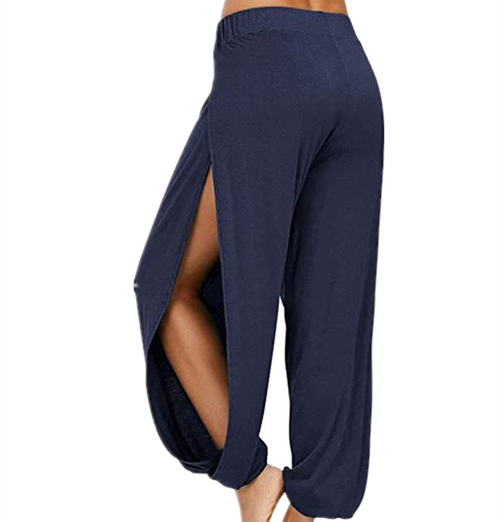Damen luftige Freizehhose mit seitlichen Schlitzen Stalluxe