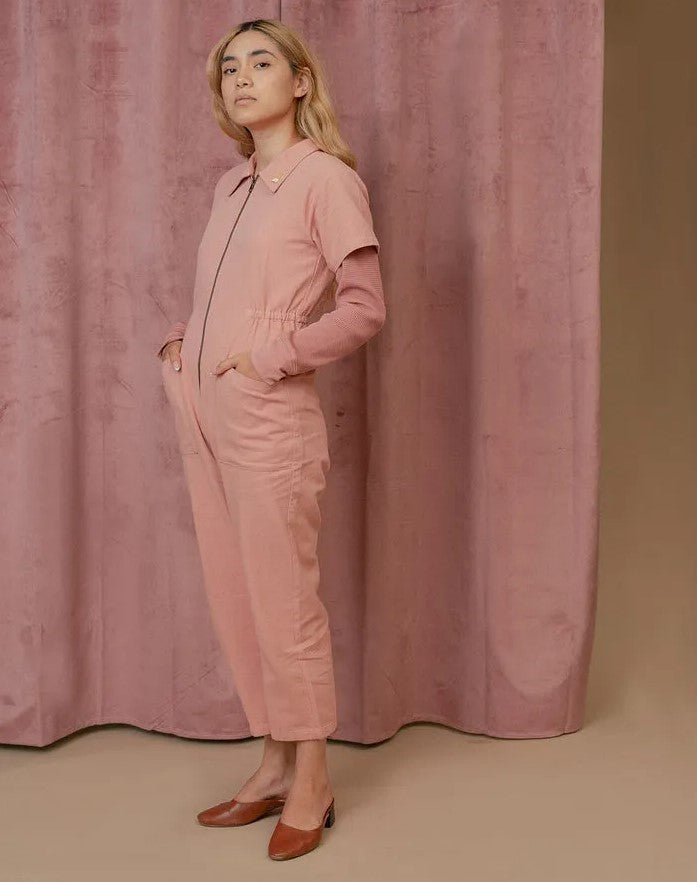 Damen legerer Jumpsuit mit praktischen Taschen und Reißverschluss Stalluxe