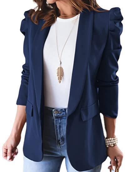 Damen eleganter Blazer mit Puffärmeln und modischem Schnitt Stalluxe
