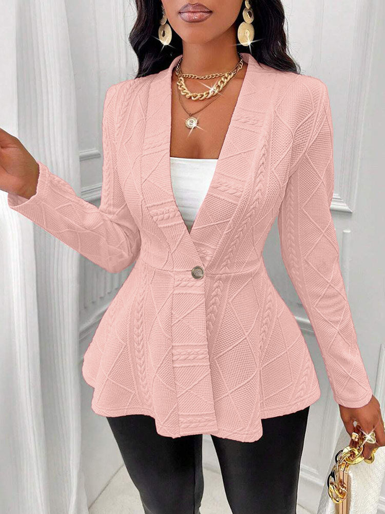 Damen elegante Blazerjacke mit strukturiertem Design und taillierter Silhouette Stalluxe