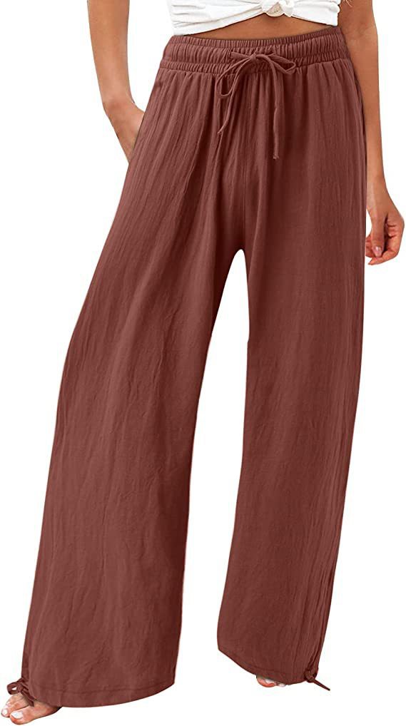 Damenweite und luftig fallende Sommerhose Stalluxe