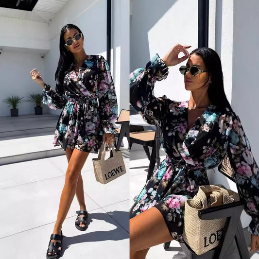 Damen Leichtes und luftiges Sommerkleid mit floralem Design Stalluxe