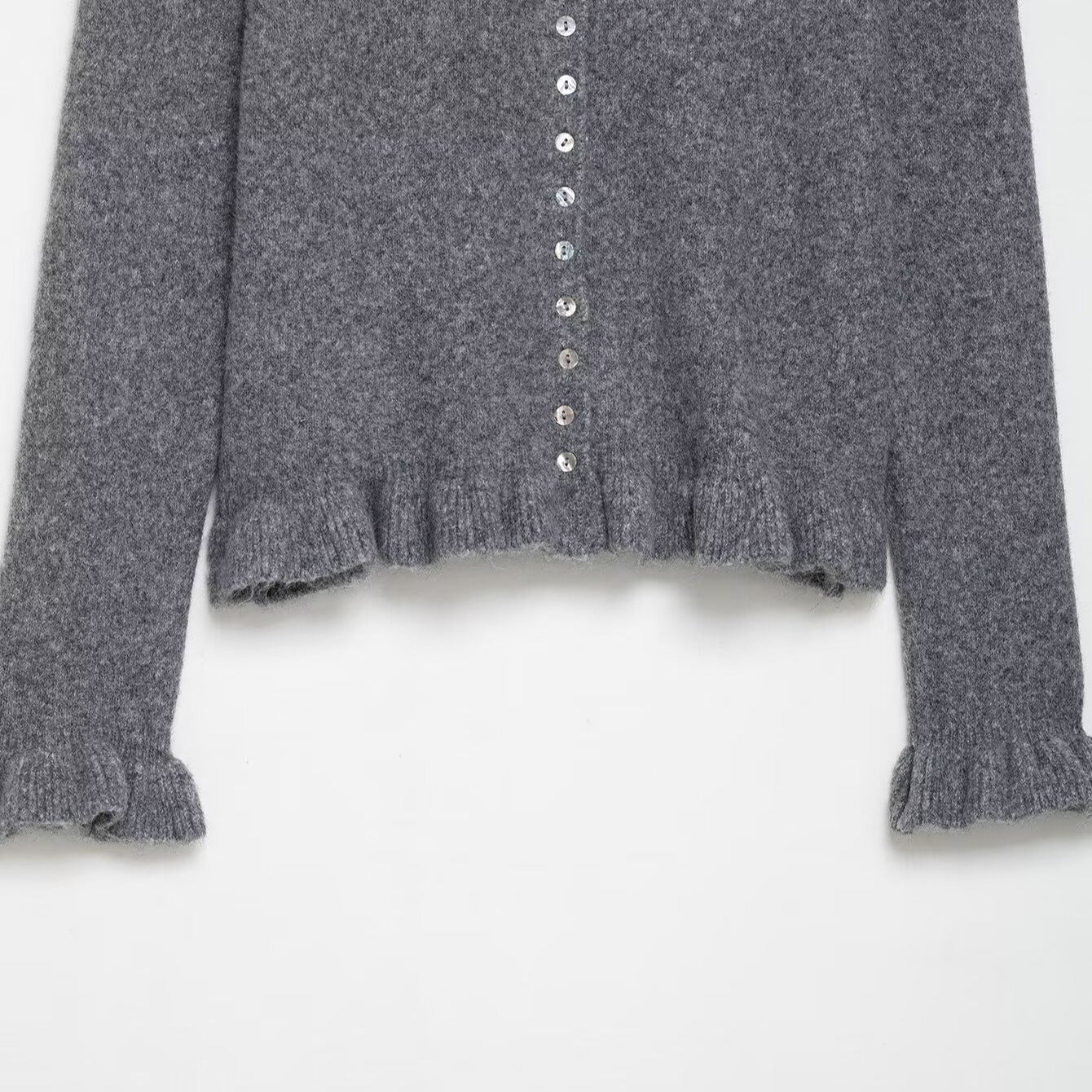 Damen Strickjacke mit kragen und dekorativem Knopfverschluss Stalluxe