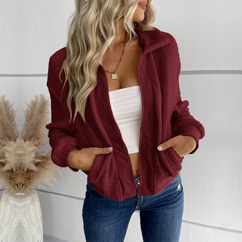 Damen kuschelige Teddyjacke Stalluxe