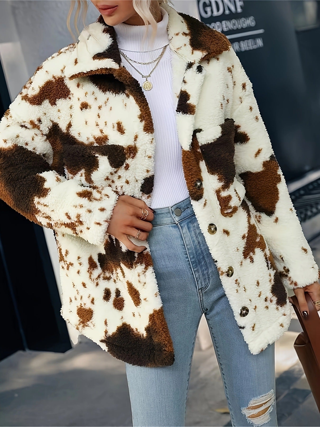 Damen Plüschjacke Stalluxe