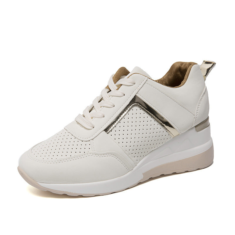 Damen Sportliche Sneakers mit atmungsaktiver Netzstruktur und modischem Metallic-Detail Stalluxe