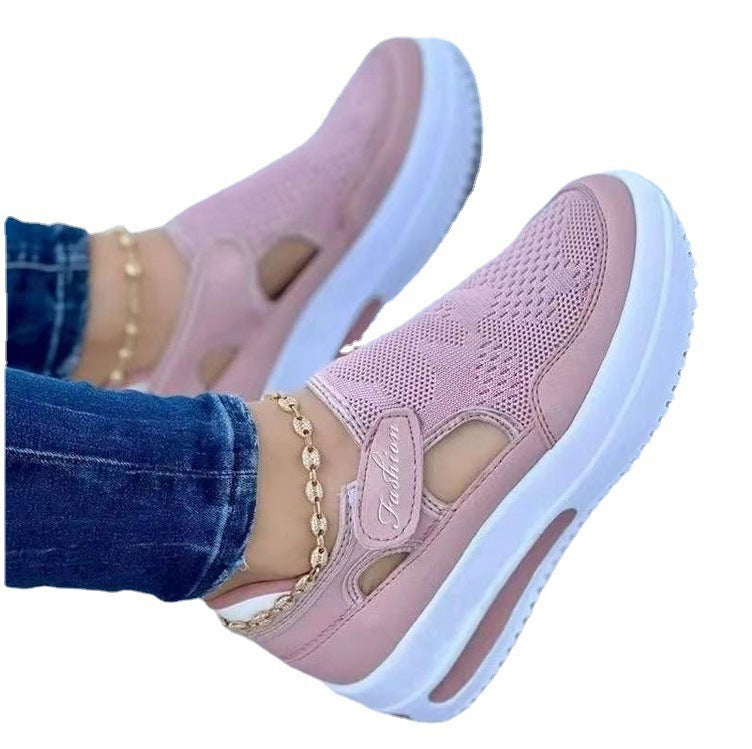 Damen Sportliche Slip-On Sneakers mit modischem Cut-Out-Design Stalluxe