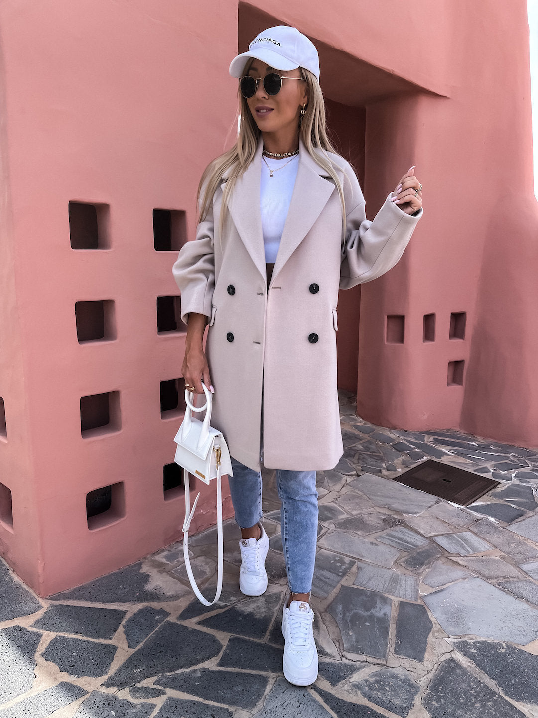 Women's Elegant Tailored Double-Breasted Coat Stalluxe