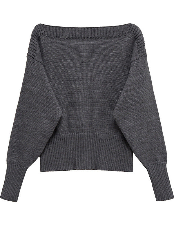 Damen lässiger Oversize-Pullover aus weichem Strickmaterial Stalluxe