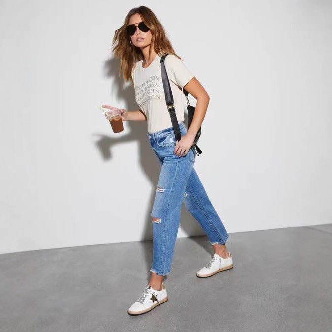 Damen destroyed Mom-Jeans Stalluxe