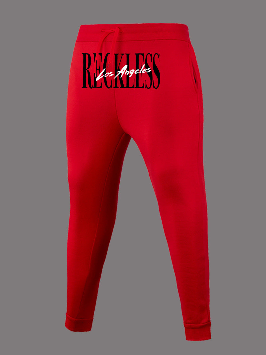 Damen Sportliche Jogginghose mit elastischem Bund und auffälligem Logo Stalluxe