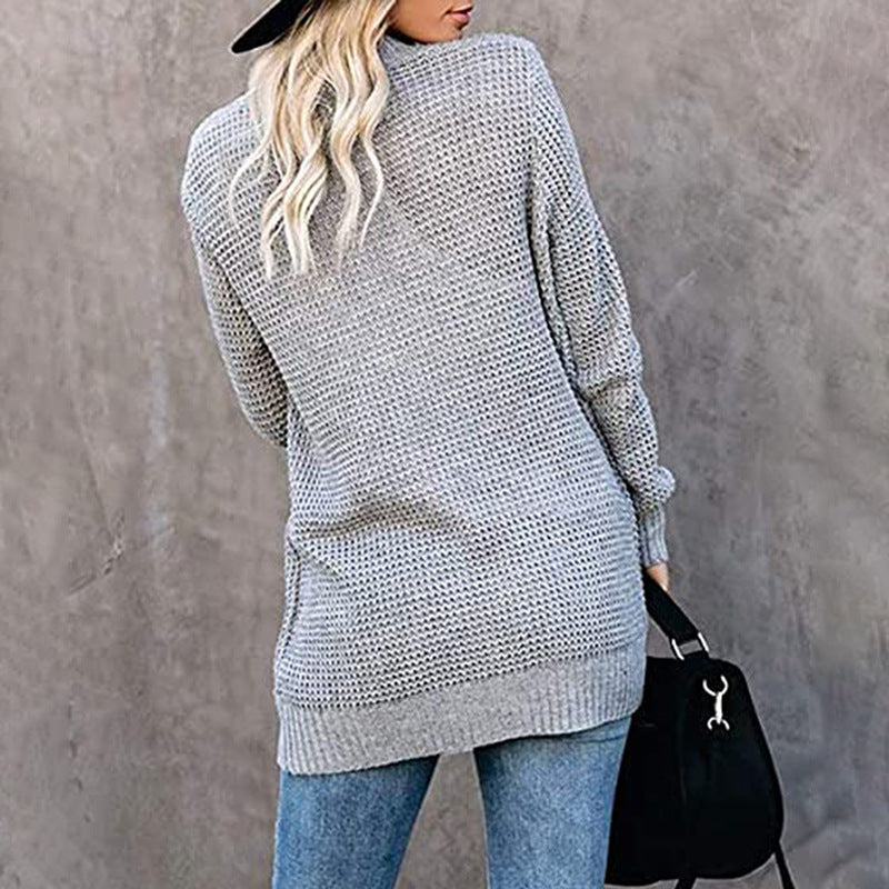 Damen Strickjacke mit modernem Strickmuster und praktischen Taschen Stalluxe
