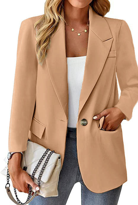 Damen Eleganter Oversized Blazer mit Taillierung und praktischen Taschen Stalluxe