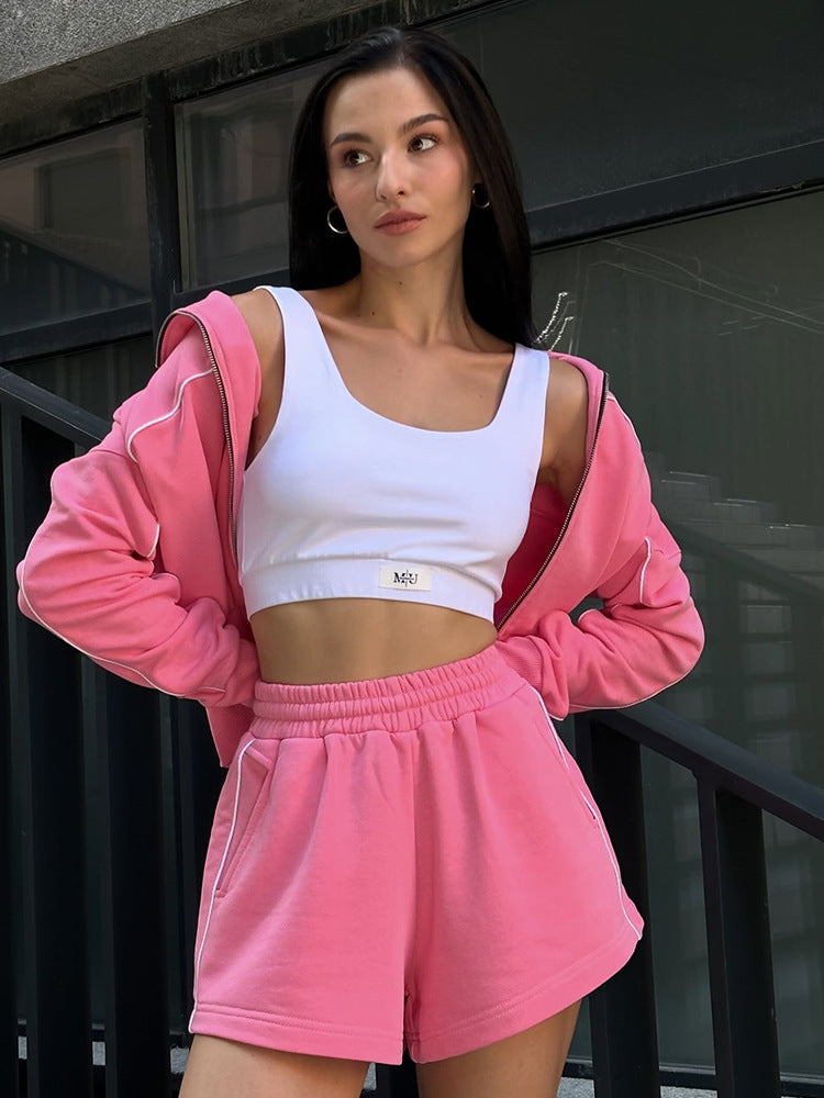 Damen Freizeit-Tanktop und Shorts Set Stalluxe