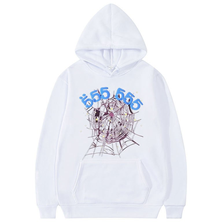 Damen Hoodie mit kreativem Spinnennetz-Motiv Stalluxe