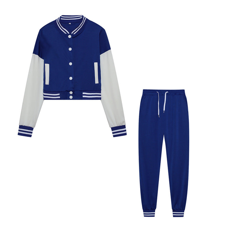 Damen Cozy Cropped Hoodie und Jogginghose Set Stalluxe