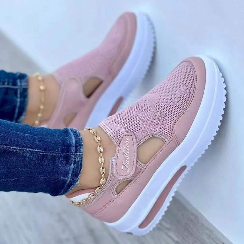 Damen Slip-On Sneakers mit atmungsaktivem Mesh-Obermaterial und ergonomischer Sohle Stalluxe