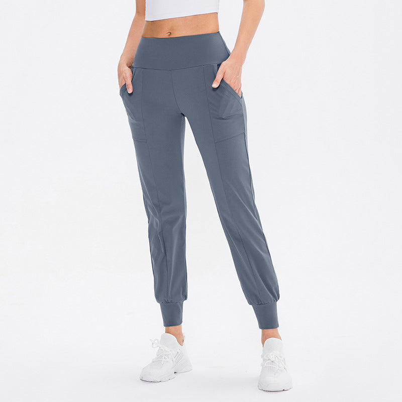Damen Sportliche Jogginghose mit hoher Taille und praktischen Taschen Stalluxe