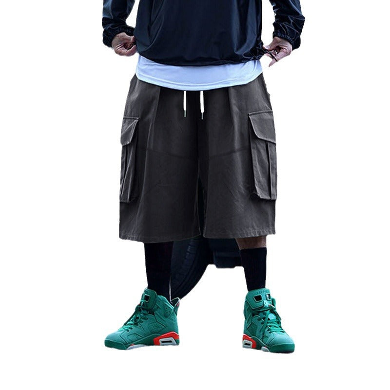 Damen praktische Cargo-Shorts mit elastischem Bund und mehreren Taschen Stalluxe
