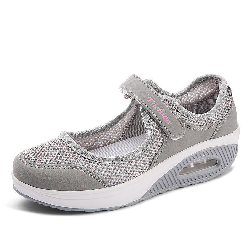 Damen Sportliche Slip-On Sneakers mit elegantem Klettverschluss und atmungsaktivem Mesh-Obermaterial Stalluxe
