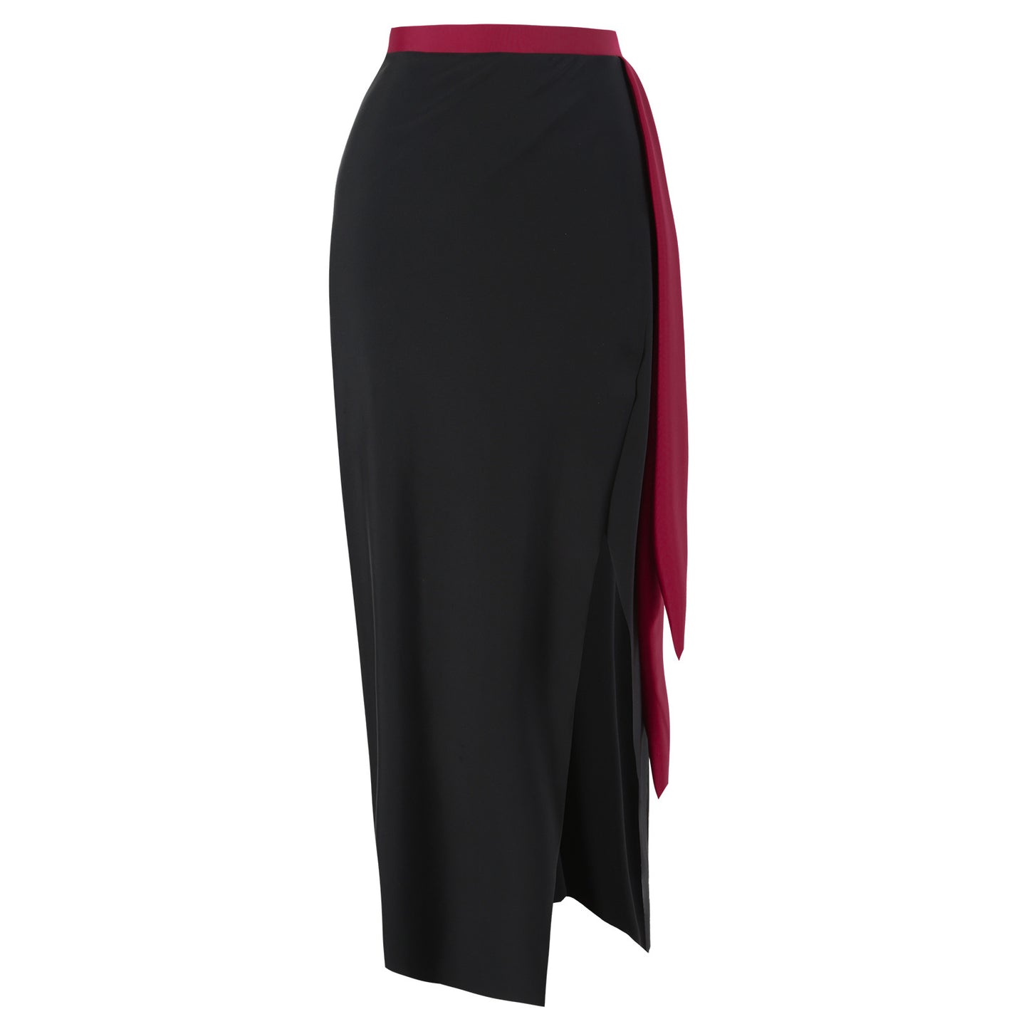 Damen Eleganter Badeanzug mit abnehmbarem Wickelrock und farblich abgestimmten Schleifen Stalluxe