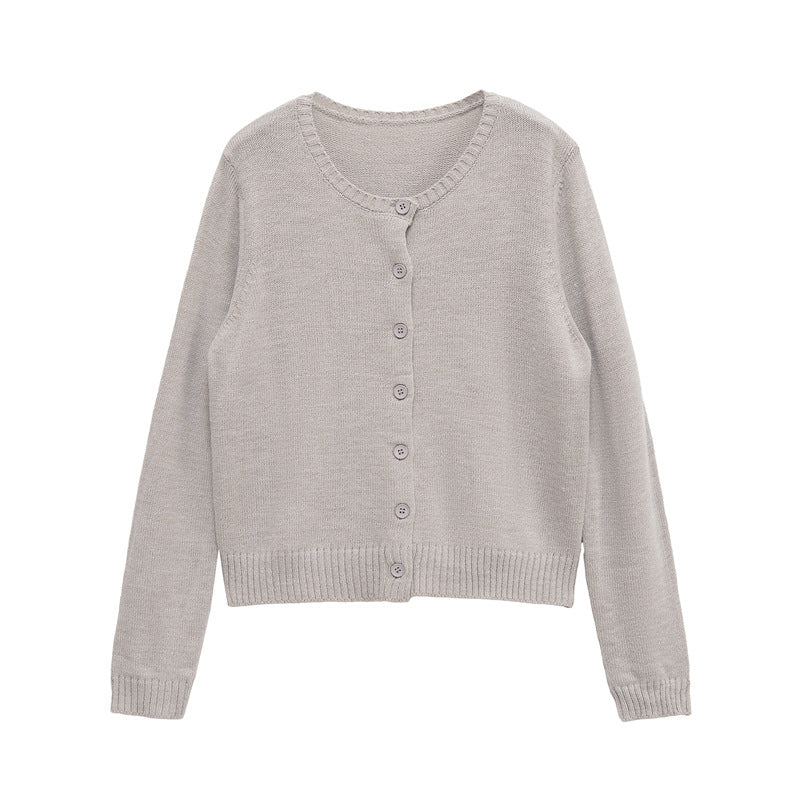 Damen kurzärmelige Strickjacke mit Knopfverschluss Stalluxe