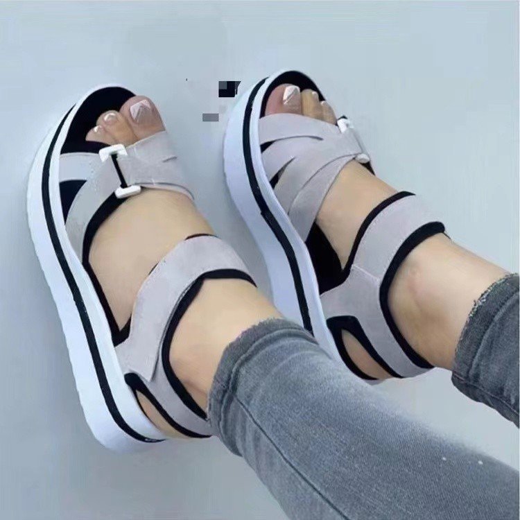 Damen Sportliche Sandalen mit ergonomischem Fußbett und verstellbarem Riemendesign Stalluxe