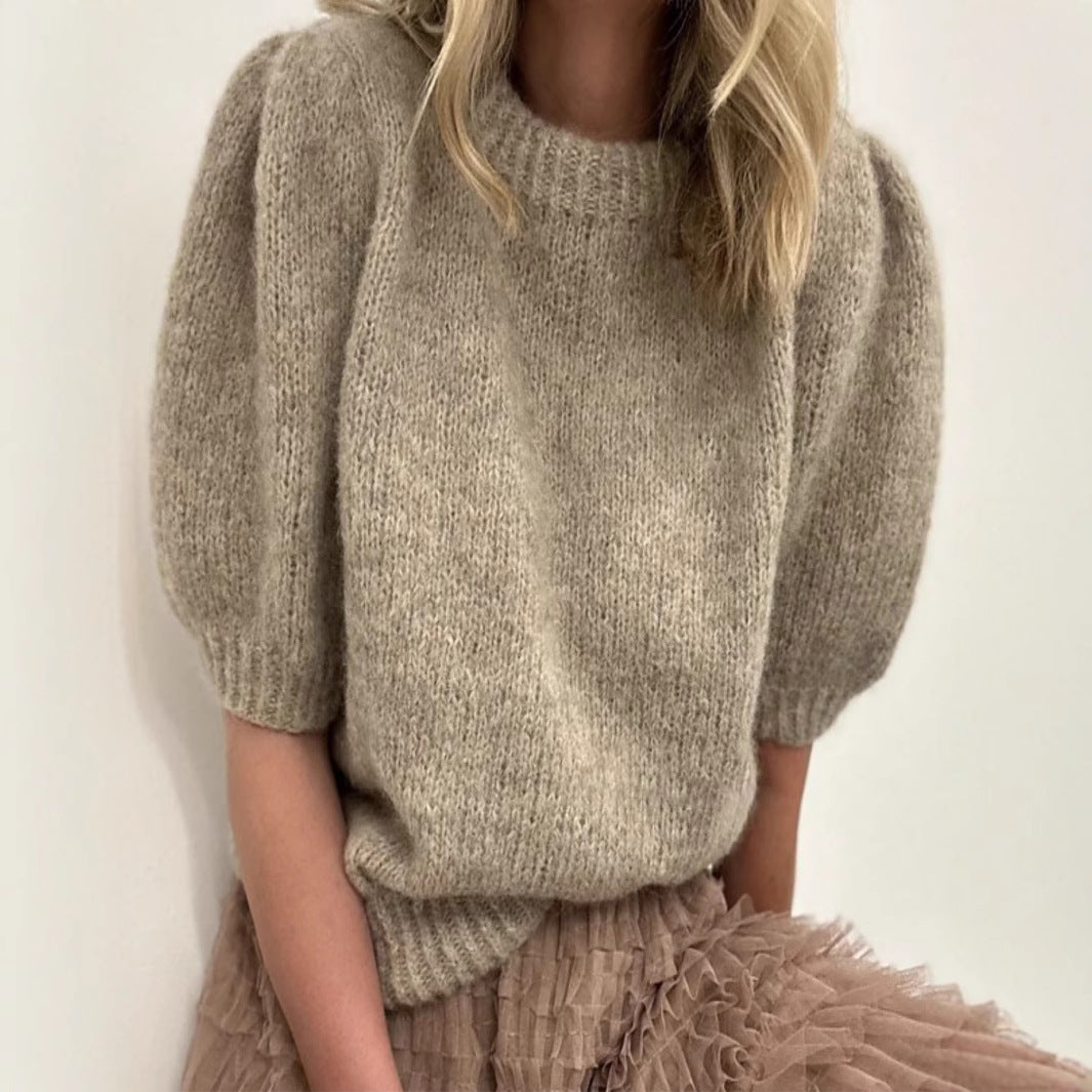 Damen Pullover mit Puffärmeln und weichem Strick Stalluxe