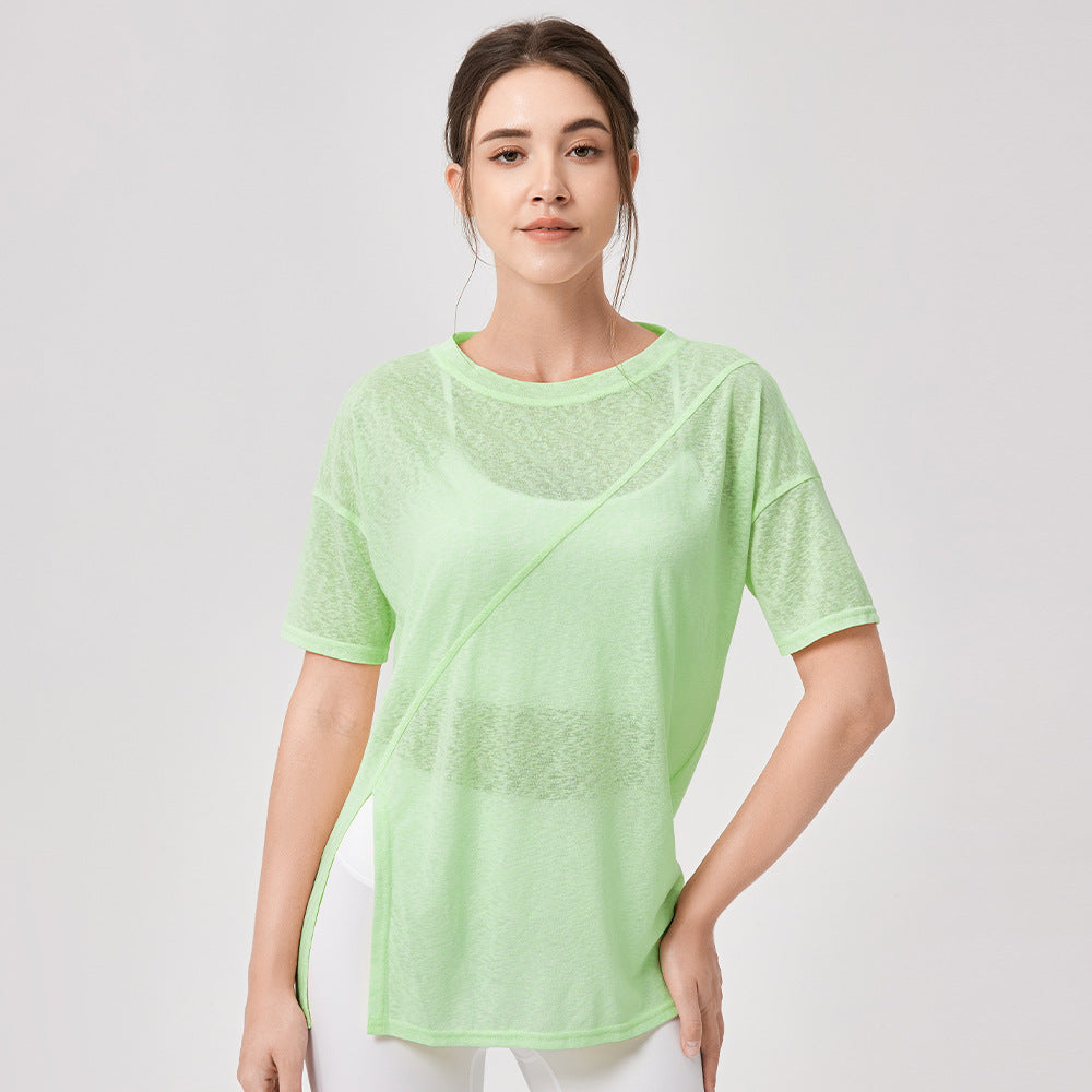 Damen Sportliches, luftiges Oberteil mit innovativem asymmetrischem Design Stalluxe