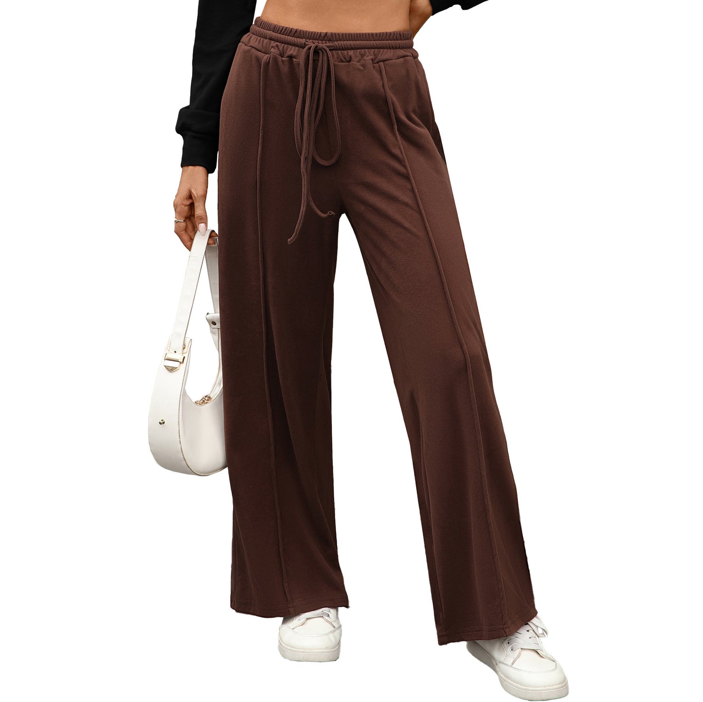 Damen Lässige Pluderhose aus hochwertigem Material mit elastischem Bund Stalluxe