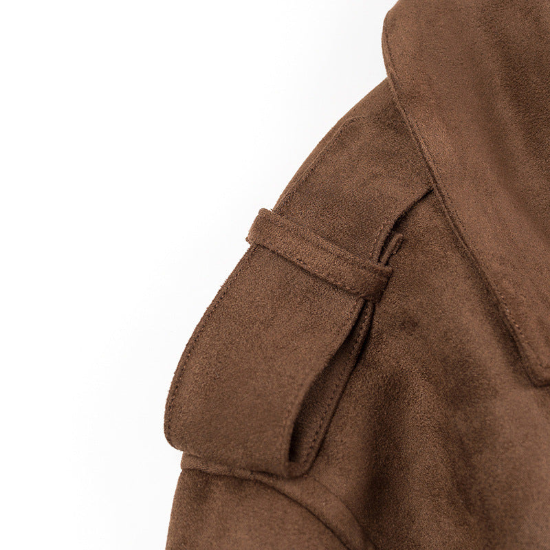 Damen modischer Trenchcoat mit taillierbarem Gürtel und schickem Oversize-Schnitt Stalluxe