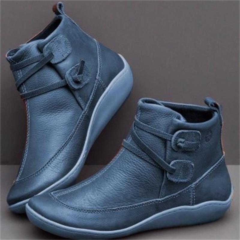 Damen modische Stiefeletten aus erstklassigem Leder mit flexibler Sohle und trendigem Design Stalluxe