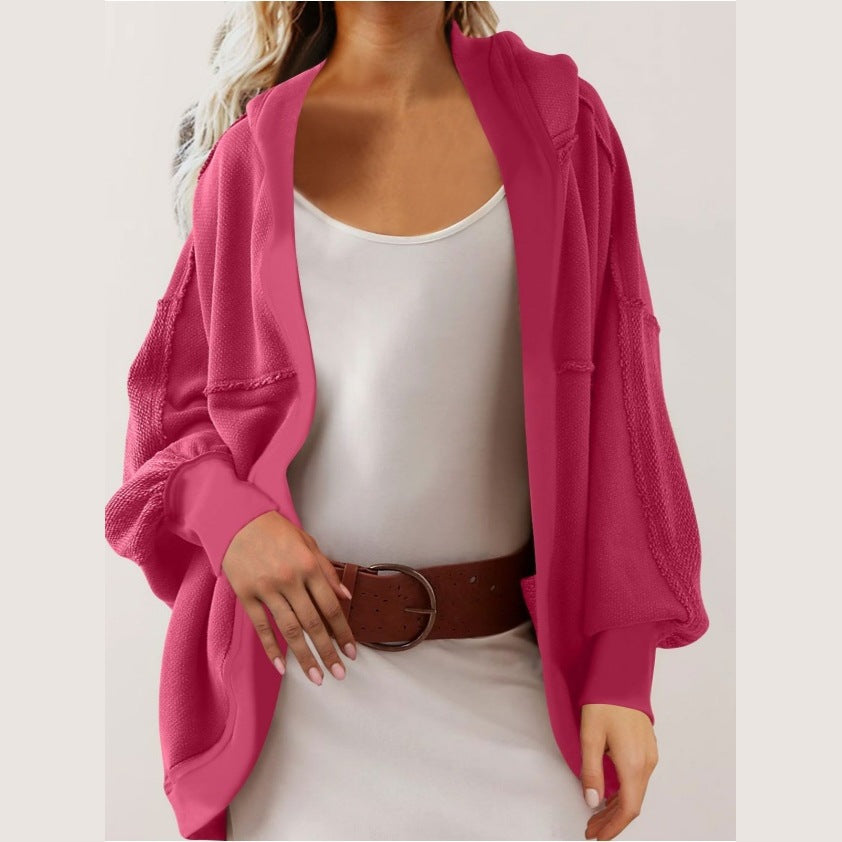 Damen Oversized Strickjacke mit luftigen Ärmeln und Taschen Stalluxe