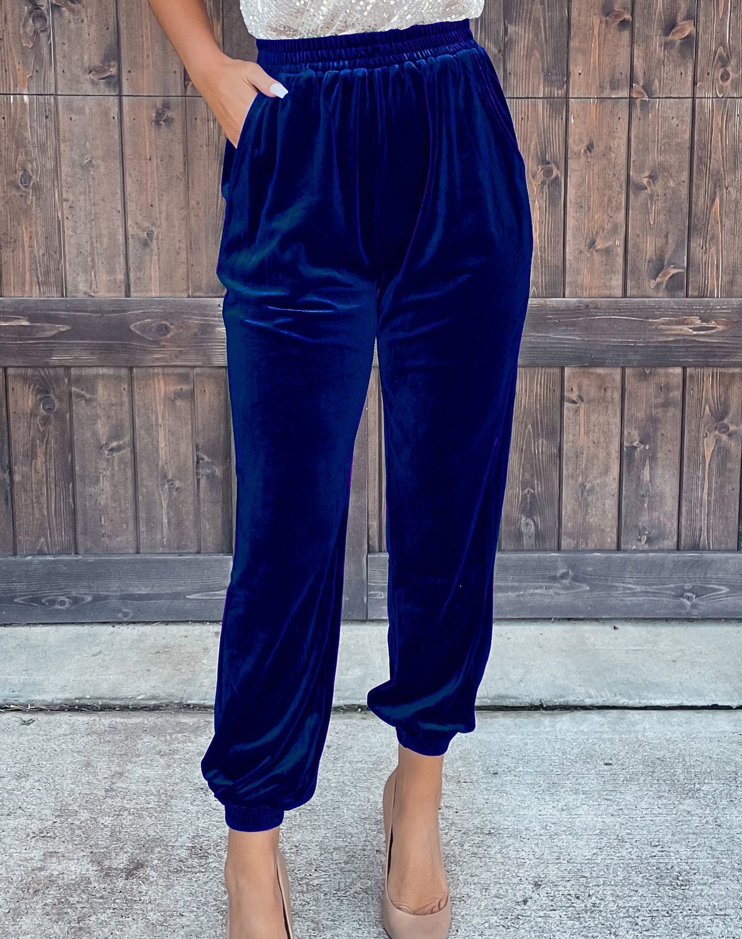 Damen samtig weiche Freizeithose Stalluxe